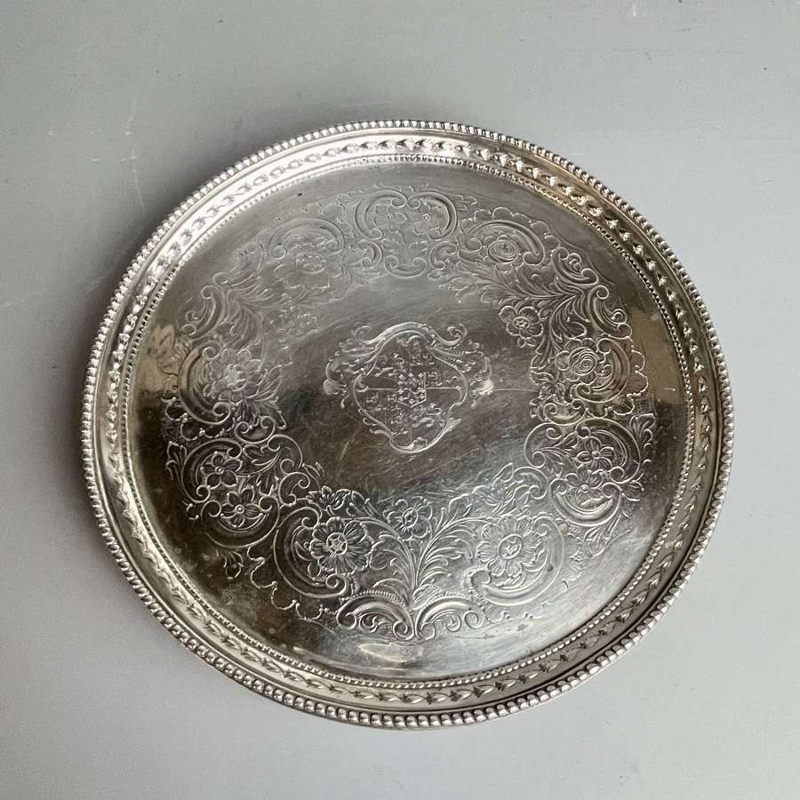 Georgian Silver Salver by John Crouch I & Thos Hannam