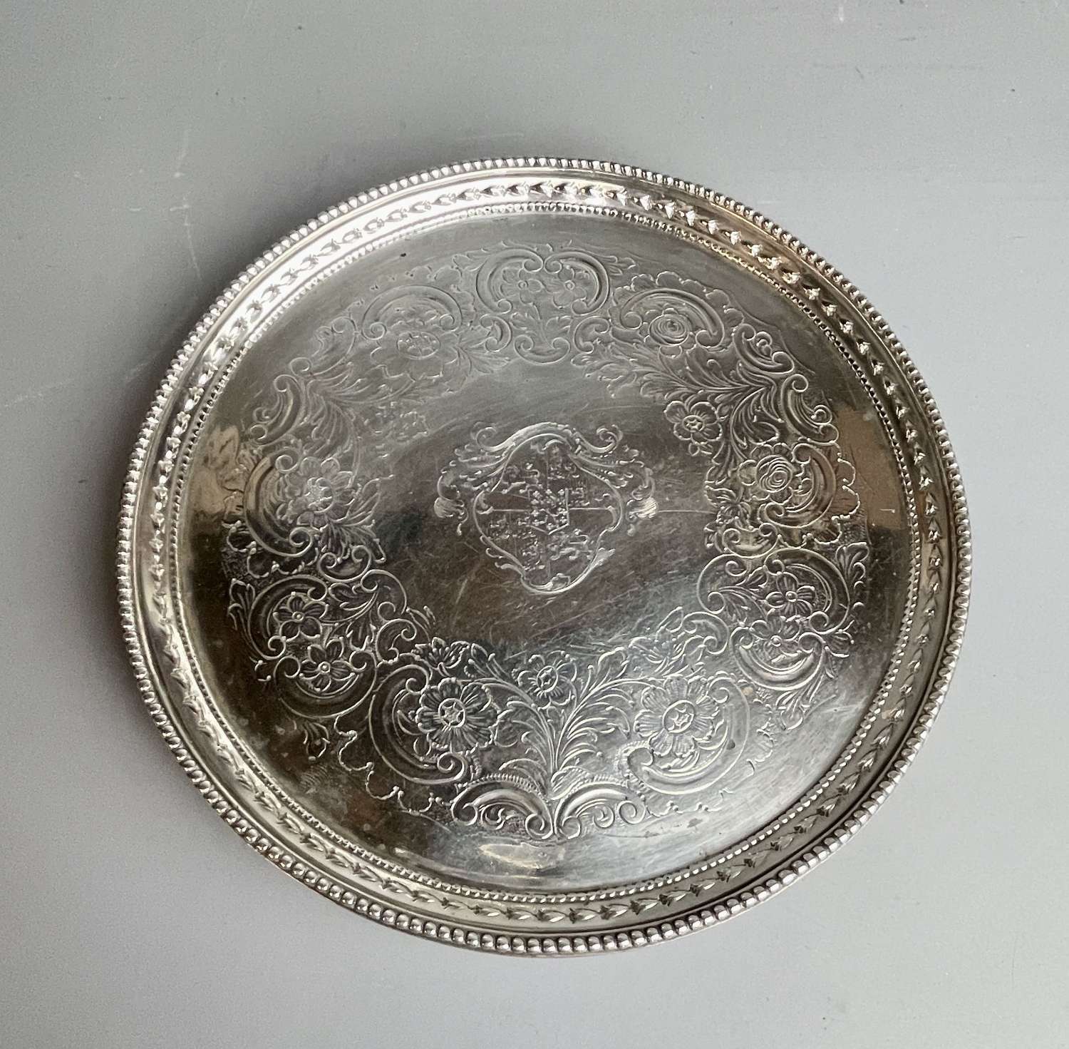 Georgian Silver Salver by John Crouch I & Thos Hannam