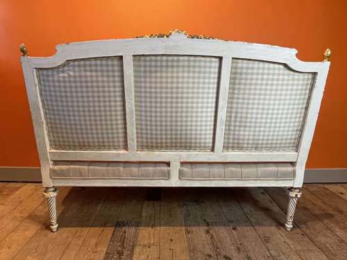 Antique French Louis XVI Revival Button Back Sofa
