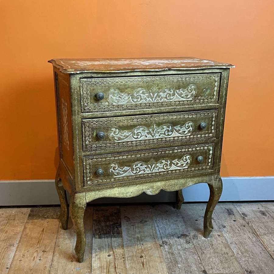 Vintage Venetian Giltwood Chest of Drawers