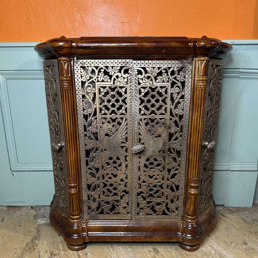 Unusual French Enamelled Cast Iron Plate Warmer