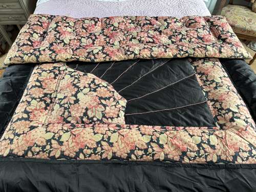 Art Deco Feather Filled Double Eiderdown
