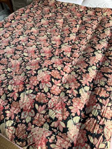 Art Deco Feather Filled Double Eiderdown