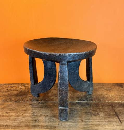 Antique African Makonde Tribal Stool with Good Patina