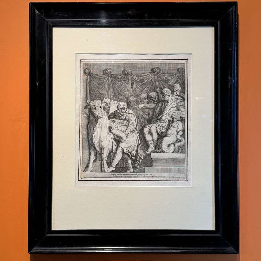 Etching After Polidoro de Caravaggio Pub. Gio Marco Paluzzi 1600-1610