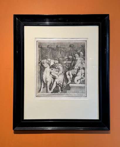 Etching After Polidoro de Caravaggio Pub. Gio Marco Paluzzi 1600-1610