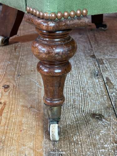 Victorian Button Back Library Armchair