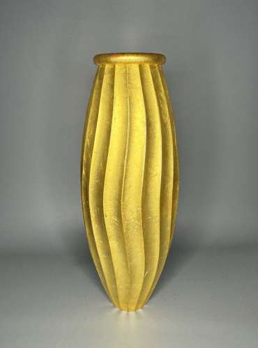 Alex Brogden Gilded Copper Cacoon Vase