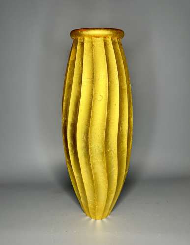 Alex Brogden Gilded Copper Cacoon Vase