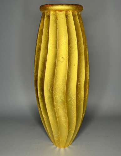 Alex Brogden Gilded Copper Cacoon Vase