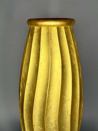Alex Brogden Gilded Copper Cacoon Vase