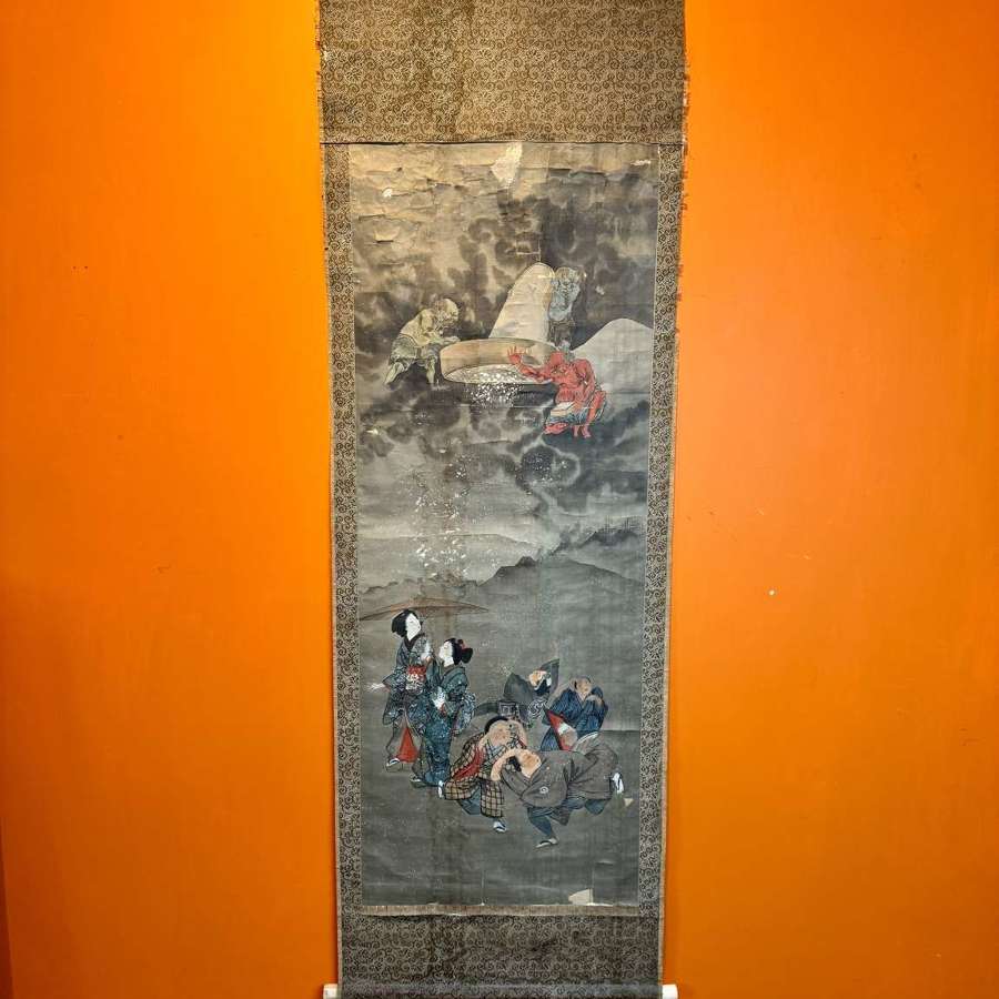 19th Century Japanese Scroll Painting
