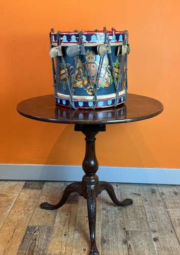 Royal Airforce Painted Brass Regimental Drum / Side Table