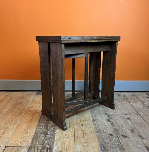 Cotswolds School Metamorphic Oak Table attributed to Fred F. Foster