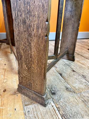 Cotswolds School Metamorphic Oak Table attributed to Fred F. Foster