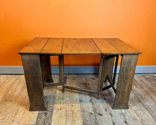Cotswolds School Metamorphic Oak Table attributed to Fred F. Foster