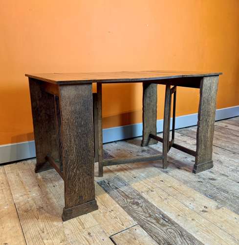 Cotswolds School Metamorphic Oak Table attributed to Fred F. Foster