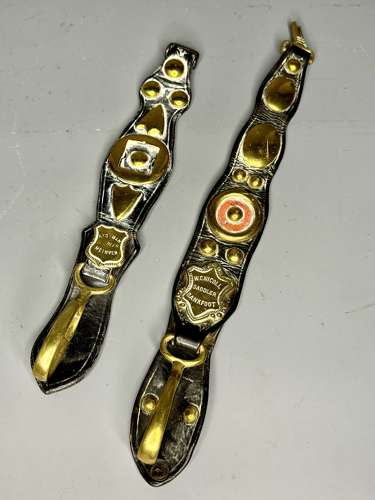 Two Victorian Scottish Horse Brasses / Martingales