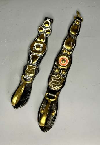 Two Victorian Scottish Horse Brasses / Martingales