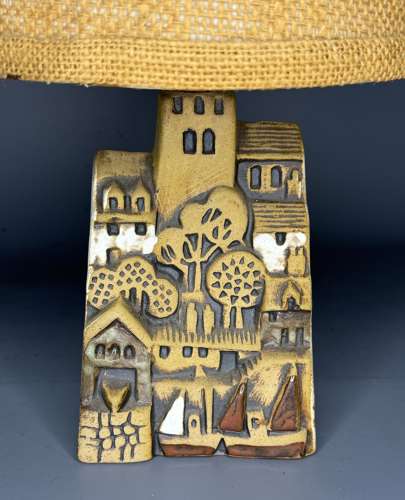 1970's Stoneware Lamp Base