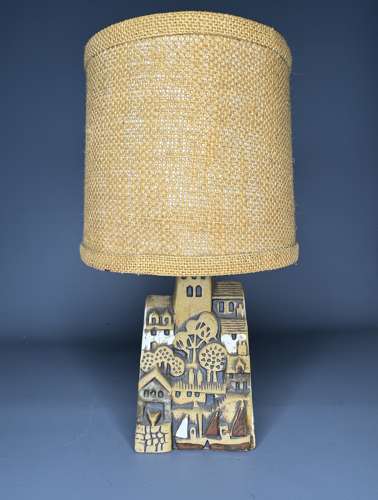 1970's Stoneware Lamp Base