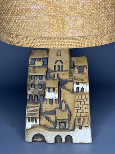 1970's Stoneware Lamp Base