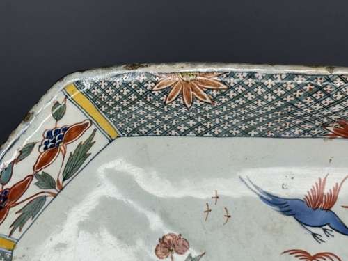 Roen France, 18th Century Faience Twin-Handled Platter