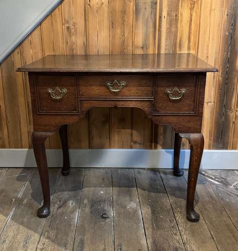 George II Oak Lowboy / Side Table