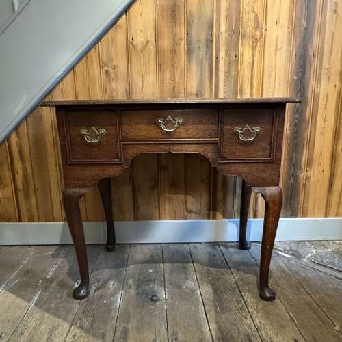 George II Oak Lowboy / Side Table