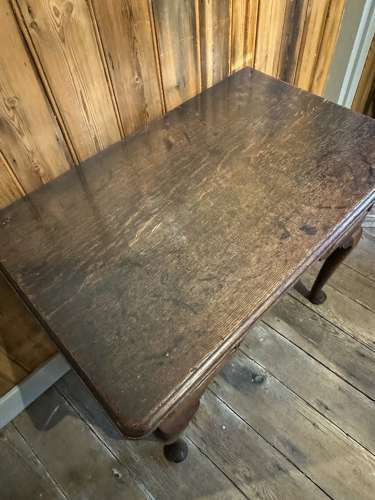 George II Oak Lowboy / Side Table