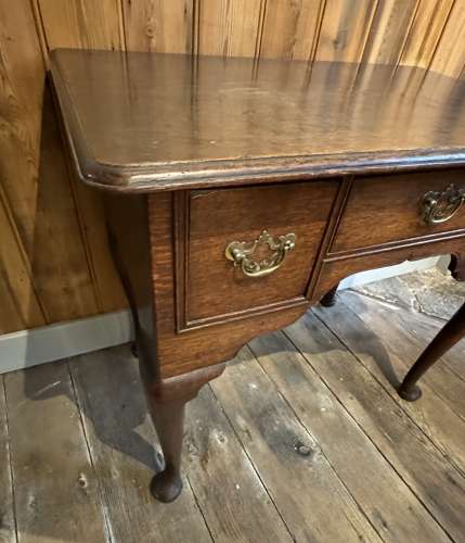 George II Oak Lowboy / Side Table