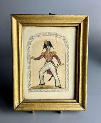 Pair of mid 19th Century Theatrical Silkwork Pictures