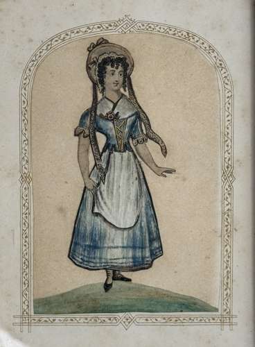 Pair of mid 19th Century Theatrical Silkwork Pictures