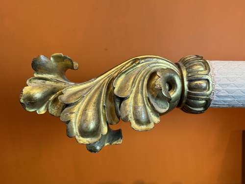 Large Early 19th Century Carved Giltwood Pelmet