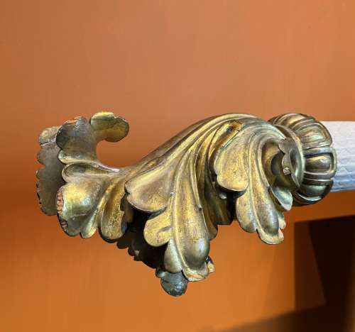 Large Early 19th Century Carved Giltwood Pelmet
