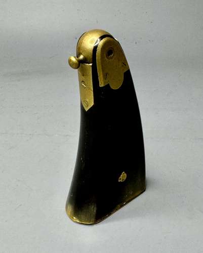 Victorian Horn and Brass Gunpowder/Priming Flask