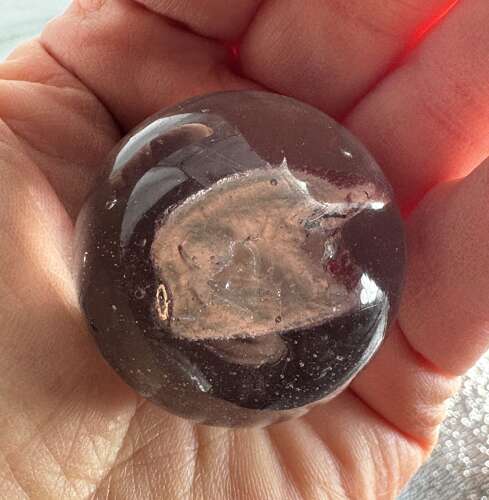 Large German Sulphide Marble with a Boar