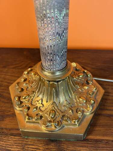 Victorian Gilt Metal Mounted Table Lamp