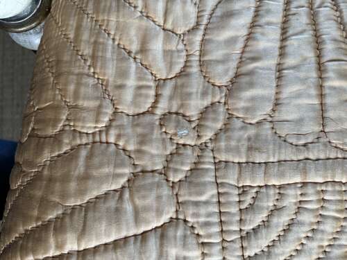 Antique Welsh Hand Stitched Reversible Double Quilt