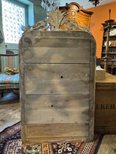 19th Century Sgraffito Giltwood Overmantel Mirror