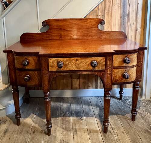 Regency Inlaid Mahogany Sideboard of Small Proportions