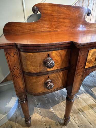 Regency Inlaid Mahogany Sideboard of Small Proportions