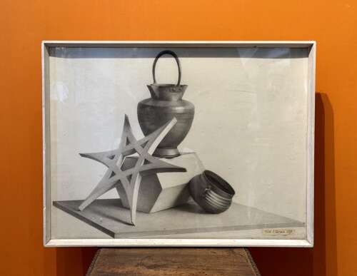 Grisaille Still Life Study signed Edith A Harrison & dated 1889