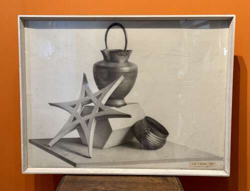 Grisaille Still Life Study signed Edith A Harrison & dated 1889