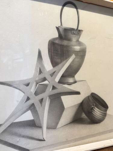 Grisaille Still Life Study signed Edith A Harrison & dated 1889