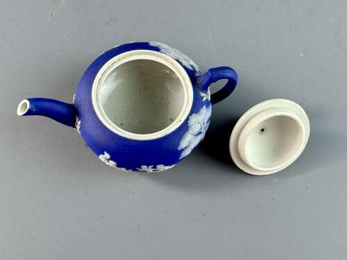Wedgwood Miniature Blue Jasper Teapot