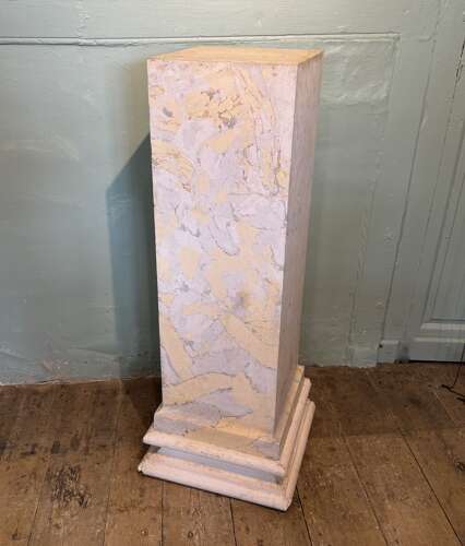 Large Scagliola Pedestal