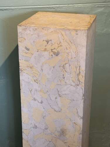 Large Scagliola Pedestal