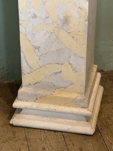 Large Scagliola Pedestal