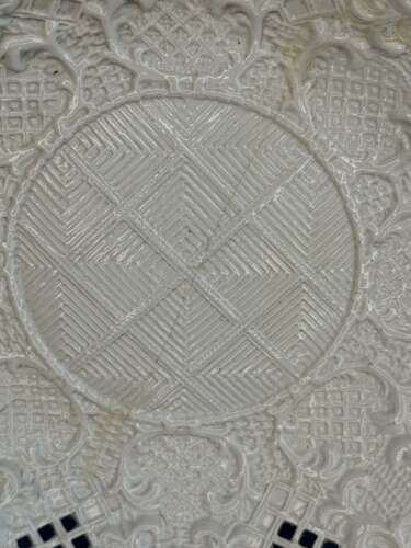 Staffordshire Salt-glaze Stoneware Lobed Plate circa 1760
